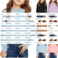 thumbnail image 2 of UACY Girls Long Sleeve Ruffle Mock Neck Shirt Swiss Dot Blouse Tops with Smocked Cuffs Casual Dress Shirts for School Daily Wear (Brown, 12-13 Years), 2 of 5
