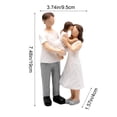 thumbnail image 3 of Rirozkan Family Figurines Set, Resin People Sculpture, Heartwarming Family of Four Statue, Home Decor Tabletop Ornament for Mother's Day Father's Day Housewarming Gift, 3 of 6
