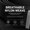 thumbnail image 6 of Fairwin Mens Belt Nylon Ratchet Belts Casual Golf Web Belt, Waist 43"-47", Black, 6 of 10