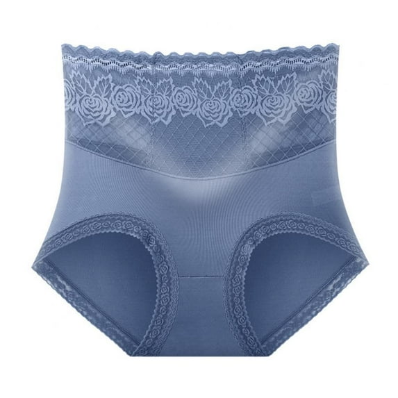Xmarks Sexy Underwear for Women Ladies Seamless Brief Womens Lace Panties Blue 121-143LBS
