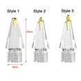 thumbnail image 2 of Tablets Pen For Apple Pencil Gen 1/2 Compatible For Apple Pencil Tip Replacement Tip Transparent Spare Nib STYLE 2, 2 of 8