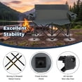 thumbnail image 3 of Biotree 2-Person Folding Outdoor Loveseat Camp Chair with Cup Holders Portable Double Camping Chair with Carry Bag, Gray, 3 of 11
