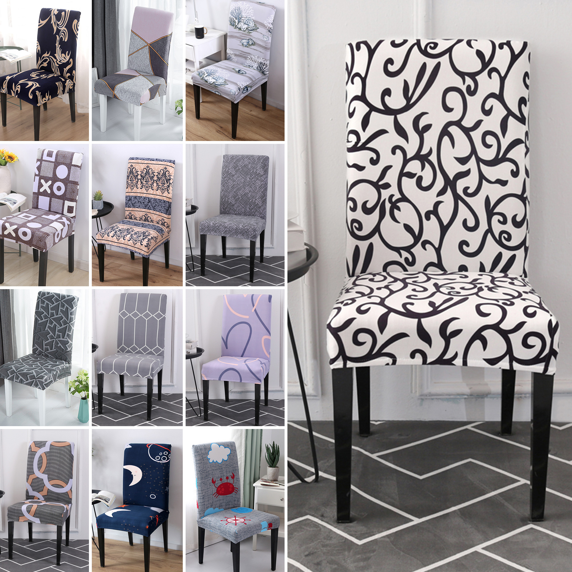 Mbel Spandex Dining Room Chair Covers Slip Seat Cover Stretch Removable Wedding Party Mbel Wohnen Elinpensacid