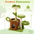 thumbnail image 3 of Gymax 36'' Cat Tree Tower w/Perch Condo Platforms Petal Scratching Board for Indoors, 3 of 10