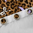 thumbnail image 4 of Manfei Purple Ribbon Bow Tie Curtains Pack of 2 (42x84 Each) for Girls Female,Kids Teens Vintage Leopard Print Curtains Blackout,Lightweight Room Decor, 4 of 6