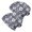 Pioneer Flower Floral Print Pattern-2, variant on Pioneer Flower Floral Print Pattern 2 Pack Slouchy Beanie Hat, Outdoor Running Hat with Stretchy Fabric & Soft Texture, Stretchy Polyester Gifts for Unisex Men Women
