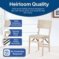 thumbnail image 3 of Stakmore Classic Comfort Curve Back Folding Chair, Unfinished, Set of 2, 3 of 8