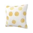 thumbnail image 2 of YFYANG Square Decorative Throw Pillow Case (Without Pillow Insert), Yellow Circular Watercolor Pattern Bedroom Sofa Car Cushion Cover, 24"x24", 2 of 9