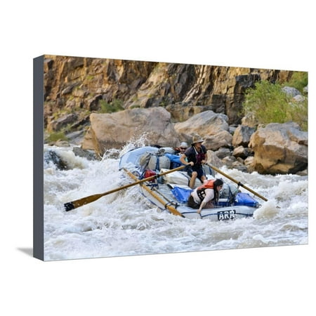 - Rafters Going Through Rapids, Grand Canyon National Park, Arizona, USA Stretched Canvas Print Wall Art By Matt Freedman