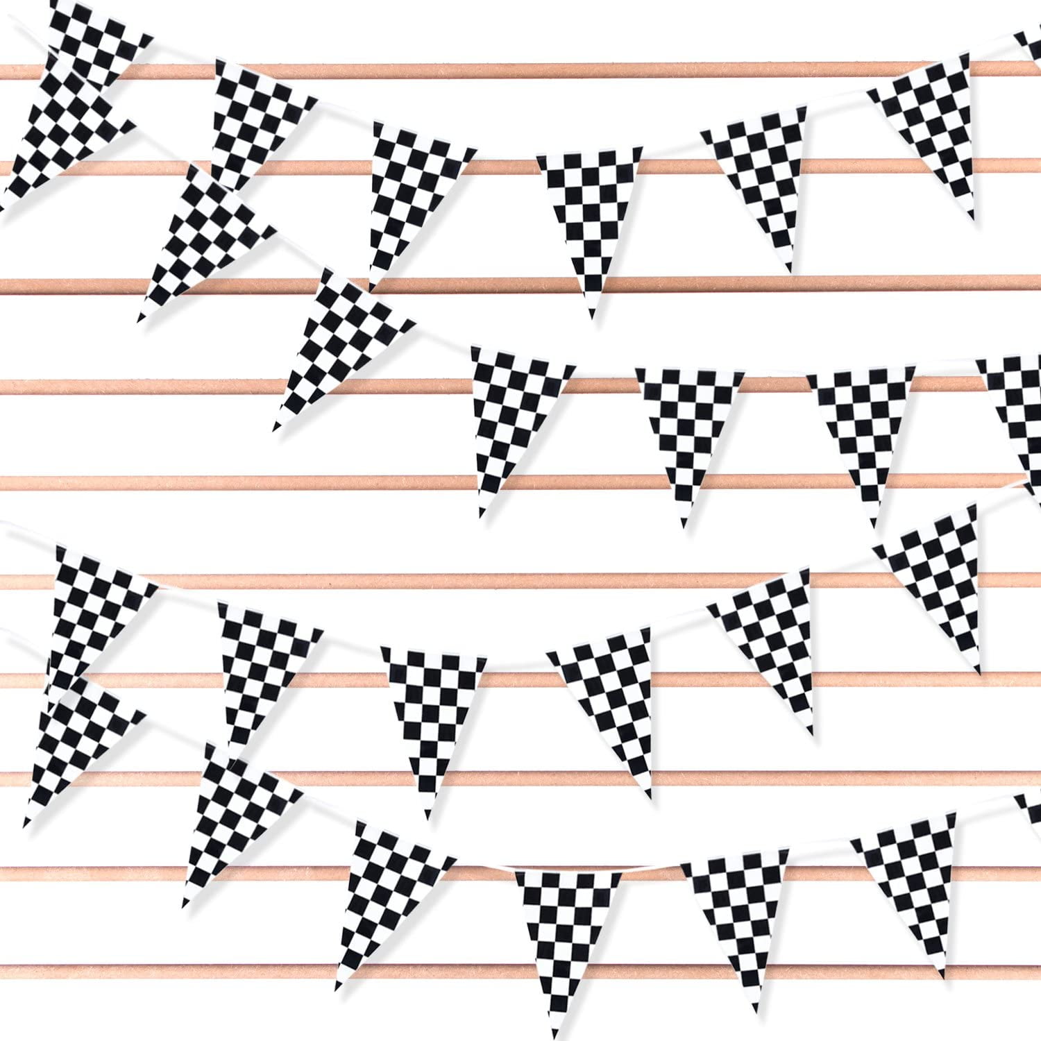 racing-pennant-flag-banners-black-white-checkered-nascar-race-car-party-decor-100ft-walmart-com for Free Printable Checkered Flag Banner Racing Pennant Flag Banners Black White Checkered Nascar Race Car Party Decor 100ft - Walmart.com for Free Printable Checkered Flag Banner