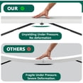thumbnail image 6 of 72×30 Inch Foldable Plastic Table with Handle, Fold-in-Half Portable Utility Table for Indoor & Outdoor Use, White, 6 of 9