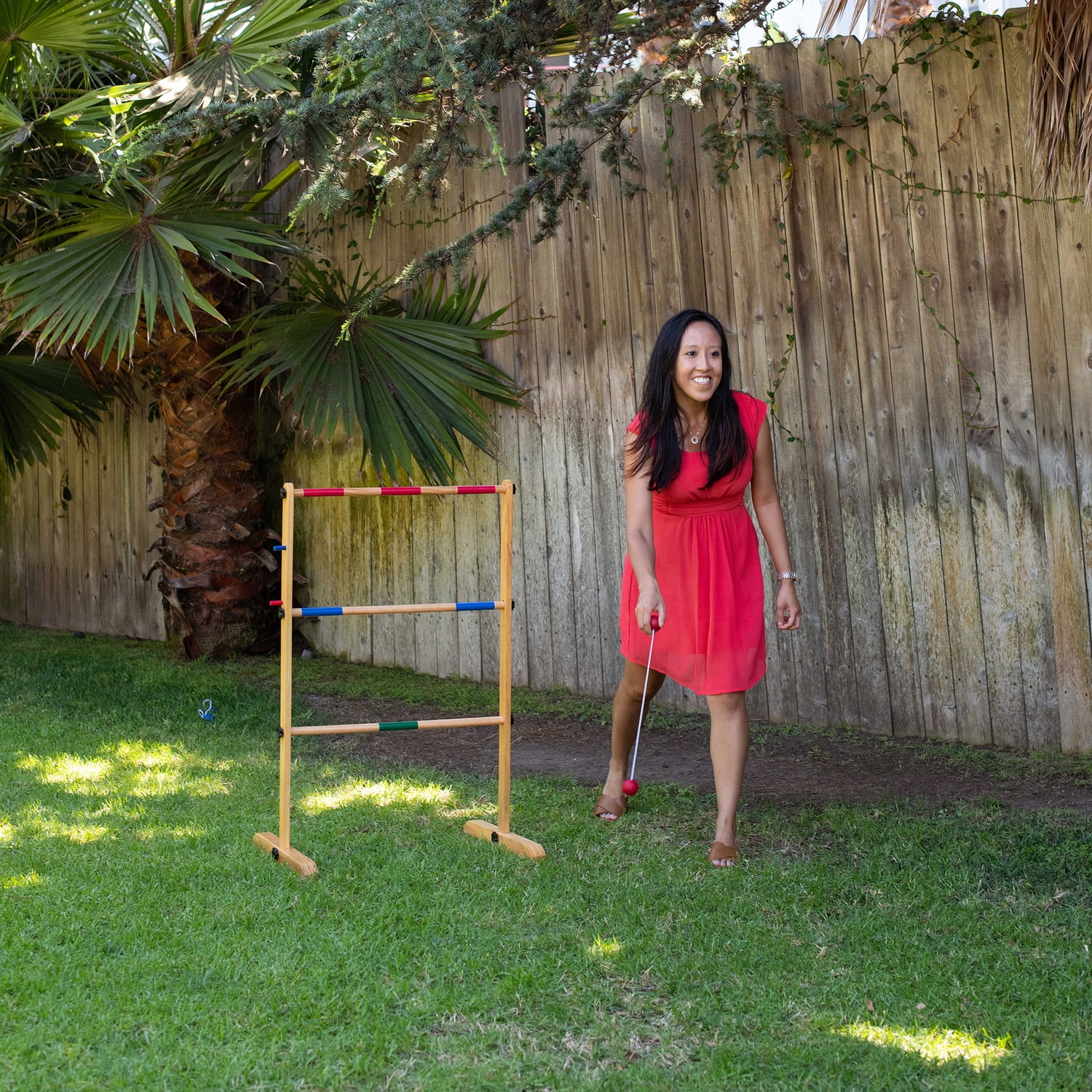 YardGames Wooden Double Ladder Toss Set Yard Game LADDER-07