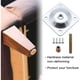 thumbnail image 4 of Juego de 4 placas de montaje cuadradas de metal para patas de muebles, placas de fijación con pernos y tornillos para colgar, suministro de adaptadores para asientos de patas de sofá, sillón de mesa,, 4 of 5