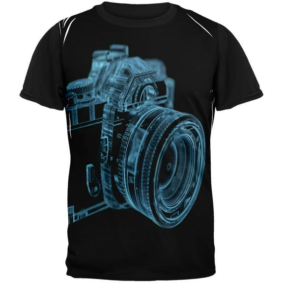 Xray Camera Adult Black Back T-Shirt - Small