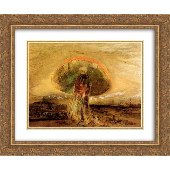 Victor Hugo 2x Matted 24x20 Gold Ornate Framed Art Print 'Mushroom'