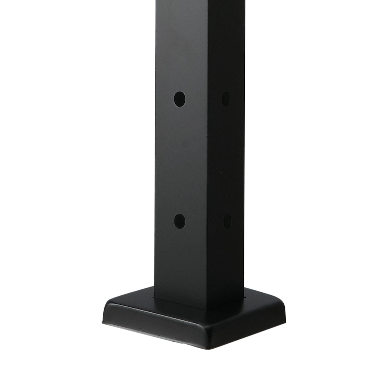 42" L-Type Hole Cable Railing Post, SUS304 Stainless Steel, 12 Pairs of Holes, 3" Spacing, for Corner Deck Stairs Balcony Railing