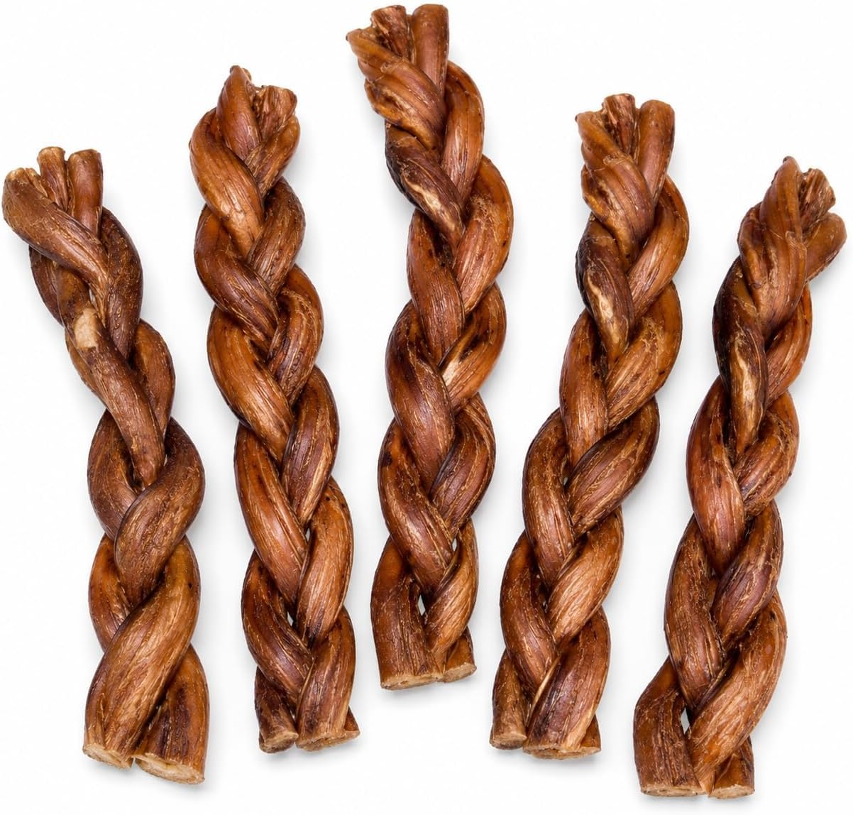 HotSpot Pets All Natural Braided Bully Sticks, 6 Inch, 5 Pack photo 2