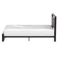 Twin Modern Farmhouse Platform Bed Frame with Wood Panel Headboard ...