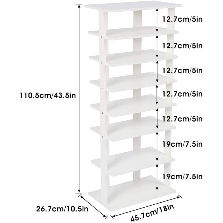 VTRIN Shoe Rack Shoe Organizer 7 Tier Shoe Rack for Entryway 22-26 Pairs  Shoe and Boots []