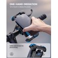 thumbnail image 2 of Soporte para teléfono de motocicleta Lamicall para iPhone 15 Pro Max/Plus, 14, Galaxy S22, azul, 2 of 7