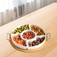 thumbnail image 3 of Fruit Platter Tray for Parties with 5 Removable Compartments | Dried Fruit Storage Organizer Plate for Entertaining Picnics Camping Thanksgiving Christmas, 3 of 9