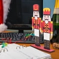 thumbnail image 4 of Dibujo de colores de madera, muñeco soldado de nogal, decoración de escritorio de Navidad, regalo de Navidad, 4 of 8