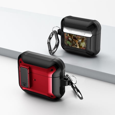 Duo Shield Secure Lock Designed For AirPods 3rd Gen With Hook  Red/Black price history on PriceWatchPro