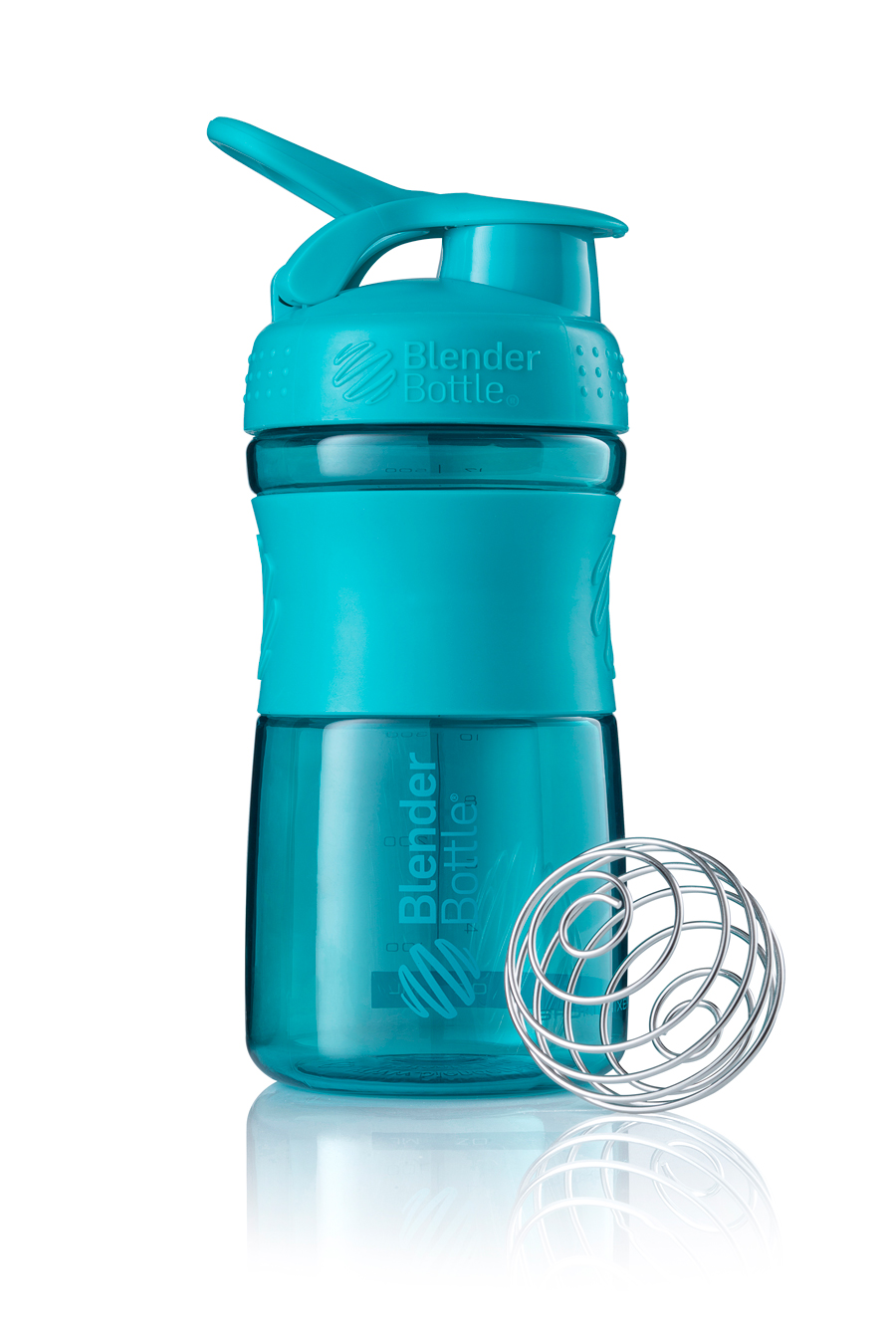 BlenderBottle 20oz SportMixer Tritan Grip Shaker Bottle with Wire Whisk