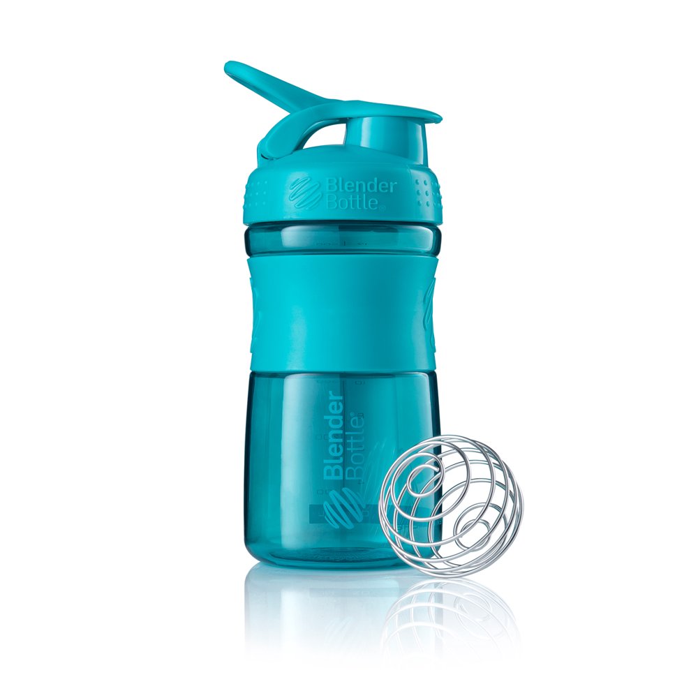 BlenderBottle 20oz SportMixer Tritan Grip Shaker Bottle with Wire Whisk