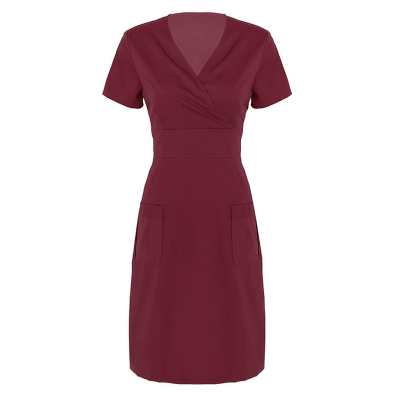 burgundy utility dress Womens Friends Like These Burgundy Red Dropped Waist Utility Tailored Midaxi Dress US 18