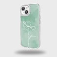 thumbnail image 1 of Caseco iPhone 15 Case With Mag-Safe - Green Flower, 1 of 1