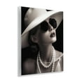 thumbnail image 4 of Stupell Industries Trendy Girl with Striped Lips Novelty Painting Unframed Art Print Wall Art, 11 x 14, 4 of 8