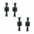 thumbnail image 2 of Renovators Supply Manufacturing Black Shutter Dogs 5 3/4 In. Propeller Shaped Wrought Iron Shutter Dogs With Mounting Hardware Pack Of 12, 2 of 4