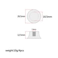 thumbnail image 3 of Miangastore 4pcs Round Guitar Knobs Volume Tone Control Knobs Rotary Knobs Epiphone Style Electric Guitar Parts Replacement GD29 (Black), 3 of 8