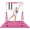 Pink with Mat, variant on RINREA Gymnastic Bars for Kids, Adjustable Height Horizontal Bar for Home