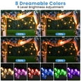 thumbnail image 6 of Elfeland LED Outdoor String Lights, 48FT Patio Lights RGB Multicolor String Lights Dimmable Hanging Lights Backyard Garden Lights Party Cafe Lights, 6 of 11