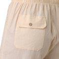 thumbnail image 5 of Casual Shorts for Men Loose High Waist Drawstring Elastic Waist Solid With Pockets Cargo Bottoms Shorts, 5 of 8