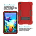 thumbnail image 2 of Goldcherry for LG G Pad 5 Tablet Case, Kids Friendly Heavy Duty Shockproof Dropproof Hybrid Rugged Armor with Kickstand Full Body Protective Case for LG G Pad 5 10.1 inch(Red/Black), 2 of 6