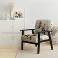 thumbnail image 2 of Designart "Geometric Metamorphosis Colorful Suprematism" Multi-Color Abstract Suprematism Upholstered Accent Chair - Modern Arm Chair For Bedroom, 2 of 7