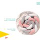 thumbnail image 4 of Protector Almohada para Cuna Corral Trenza 2 Mts Bumper Bebe rosa 11x11x200 cm YEI YI-PCPBBGRB, 4 of 7