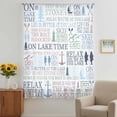 thumbnail image 3 of Ocean Nautical Sheer Curtains 108 Inches Extra Long, Rustic Anchors Fish Oars Lighthouses Light Filering Curtains, Privacy Drapes Simi Floor to Veiling Curtain for Living Room Window Treatment, 3 of 9