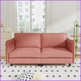 thumbnail image 2 of 74.27'' Mid Century Modern Loveseat – Breathable Fabric, Solid Wood Frame for Small Spaces, Apartment, Bedroom | Fabric | Solid Wood | Cushion Back, 2 of 10