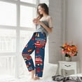 thumbnail image 4 of Uemuo Fire Truck 1 Pattern Women's Wide Leg Palazzo Lounge Pants with Pockets Light Weight Loose Comfy Casual Pajama Pants-X-Large, 4 of 9