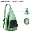 thumbnail image 3 of Floral Dog Sling Backpack - Cute Pet Lover Gift, Fashionable Shoulder Pack with Layered Storage for Travel, 3 of 4