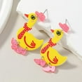 thumbnail image 2 of 4 Pcs Boucles d'Oreilles en Acrylique Canard Exploration Créative pour Femmes_cadeau de g, 2 of 3