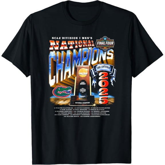 Sam Soft Florida 2025 Men's Basketball National Champions NIL T-Shirt
