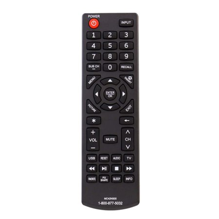 MC42NS00 Remote Control for Sanyo TV DP39D14 DP42D24 DP50E44 DP55D44 DP58D34S