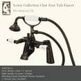 thumbnail image 4 of Water Creation Brass Tub Faucets w/ Porcelain Lever Handles in Oil-Rubbed Bronze, 4 of 4