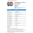 thumbnail image 2 of Front Brake Rotor Set - Compatible with 2019 - 2023 Mazda 3 2020 2021 2022, 2 of 2