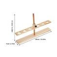 PTOOTP Wood Funnel Holder Stand, Adjustable Laboratory Equipment Base ...